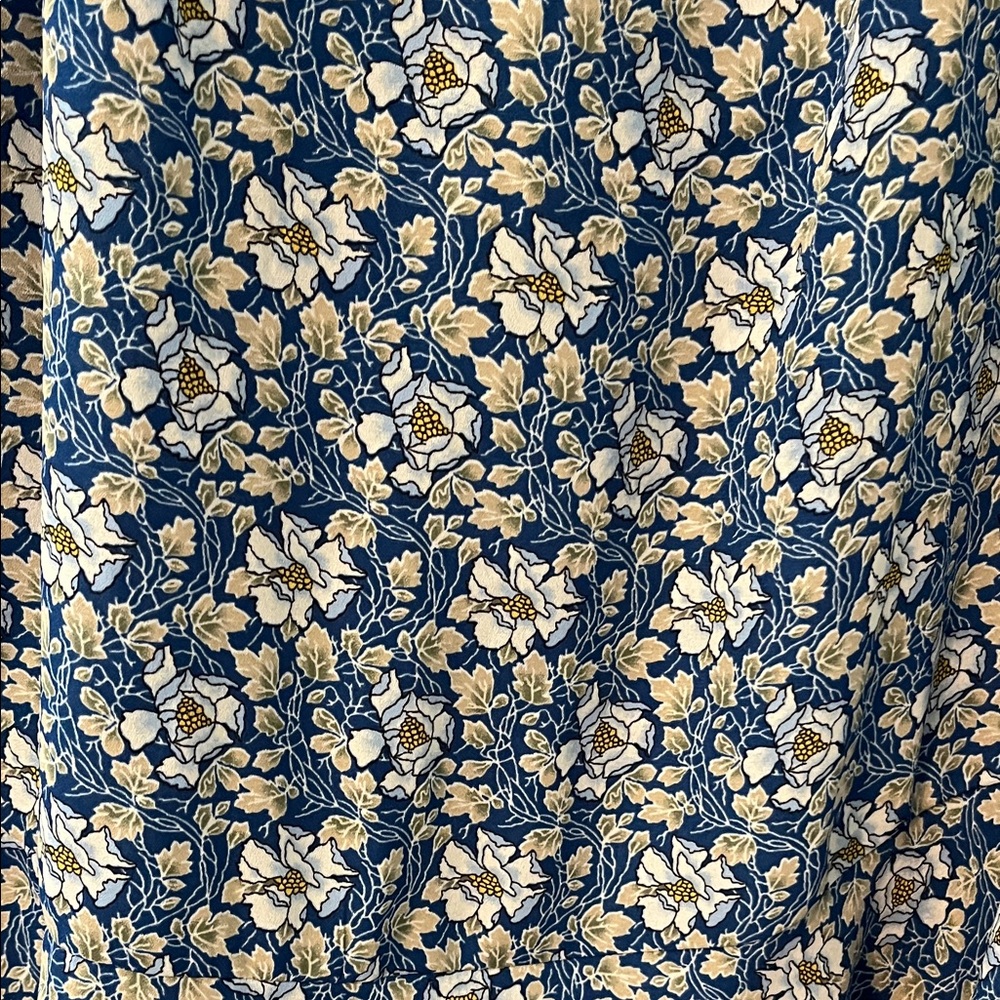 Max Studio Blue Floral Midi Skirt Size M NWT - Picture 6 of 7